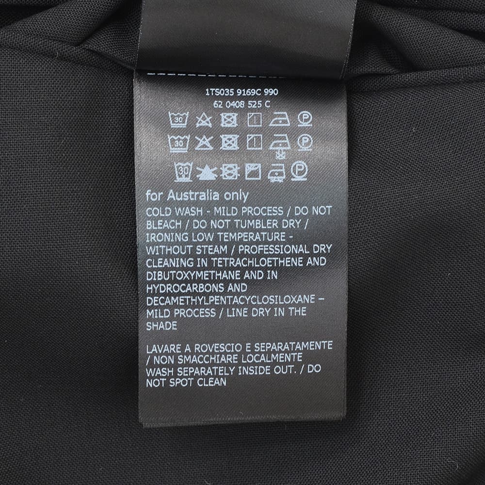 インコテックス INCOTEX スラックス メンズ テーパードパンツ 35型 テクノウール ブラック 黒 ホームウォッシャブル 国内正規品の画像