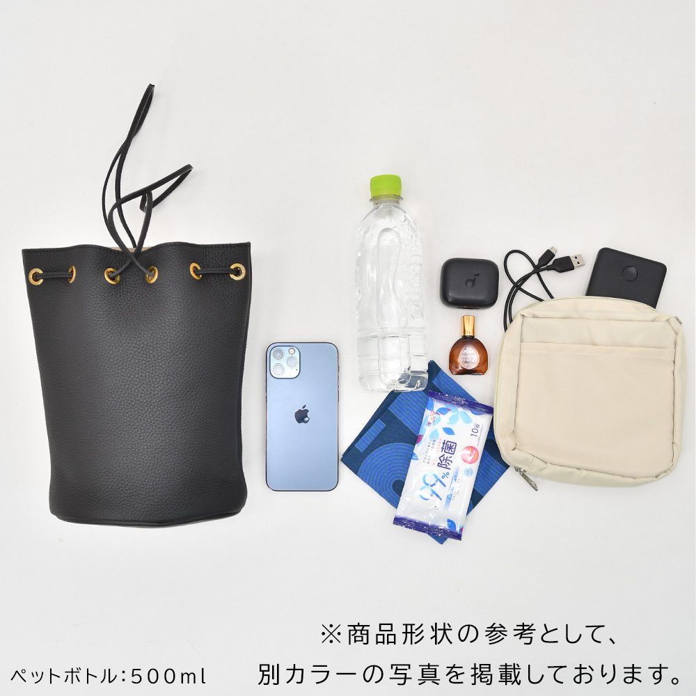 フェリージ felisi ショルダーバッグ メンズ 巾着フォルム 20/87/1/LD ソフトキップレザー ネイビー 紺 2WAY仕様 1室構造 男女兼用 国内正規品の画像