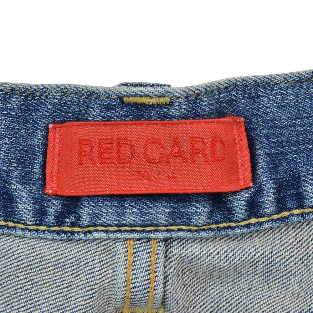 レッドカード トーキョー RED CARD TOKYO ストレッチデニム メンズ Rhythm リズム ヴィンテージライトブルー コットンポリ でらでら別注｜deradera｜09