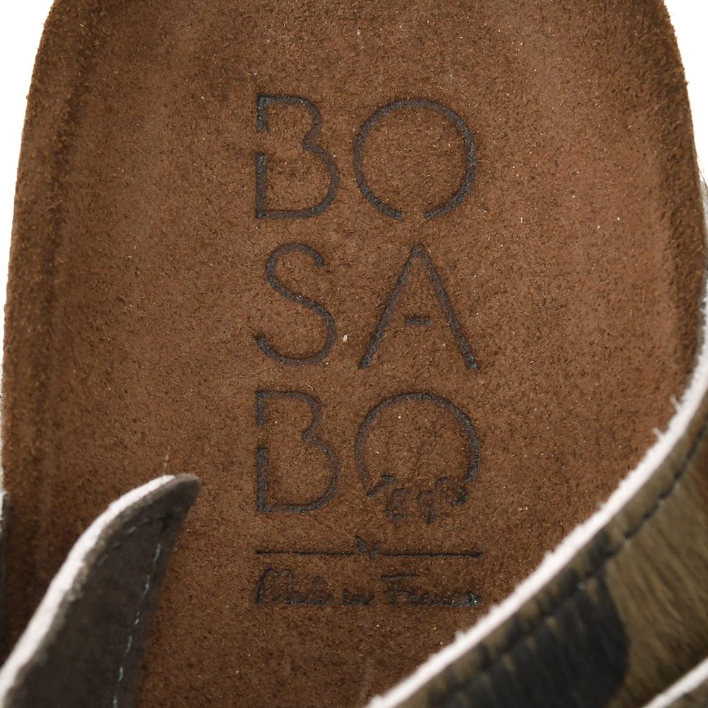 ボサボ BOSABO ハラコサンダル メンズ スリッポンタイプ ダブルモンク