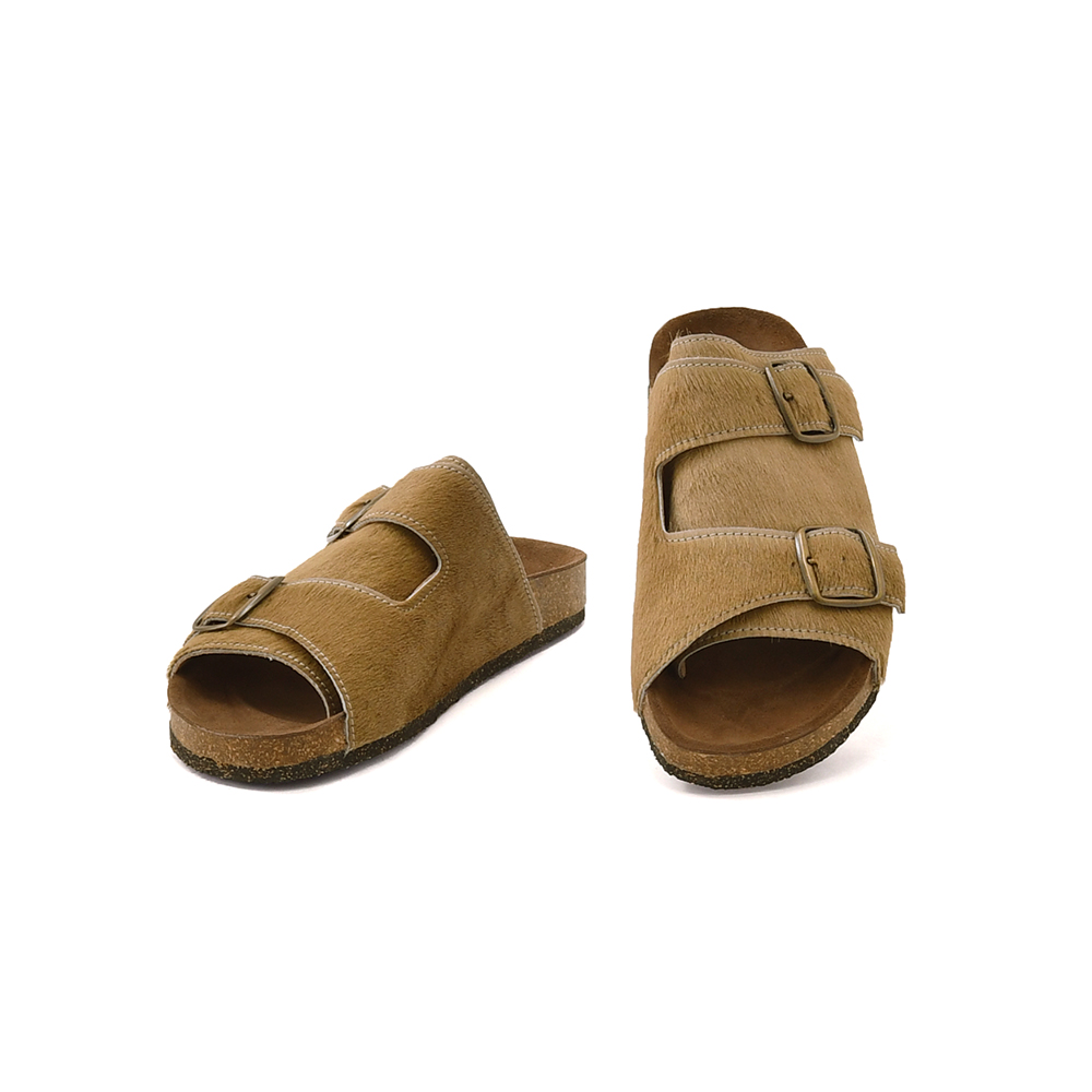 ボサボ BOSABO ハラコサンダル メンズ スリッポンタイプ ダブルモンク