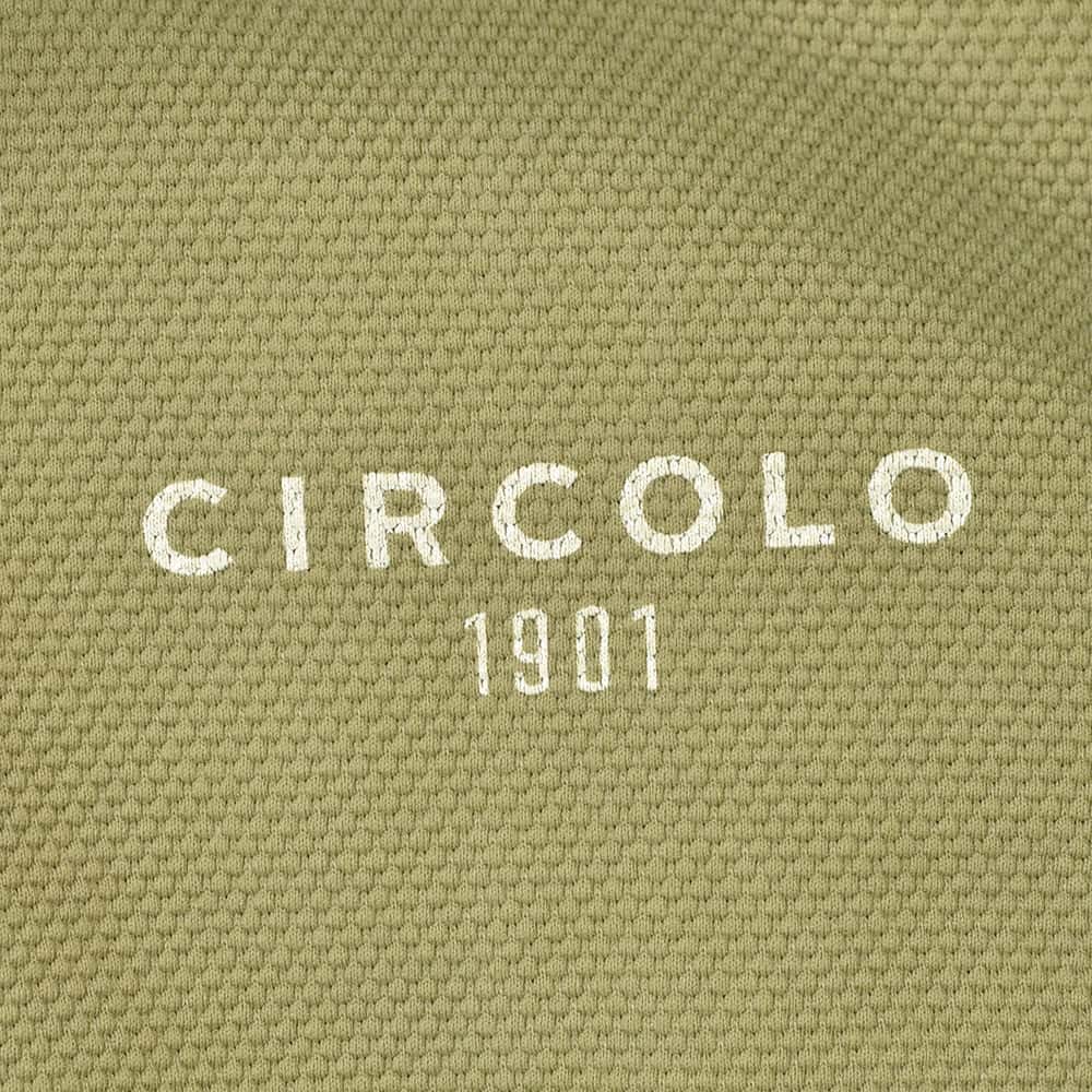 チルコロ　CIRCOLO1901 シングルジャケット メンズ コットンストレッチ オックスフォード生地 オリーブ ガーメントダイ 背抜き仕様 国内正規品の画像
