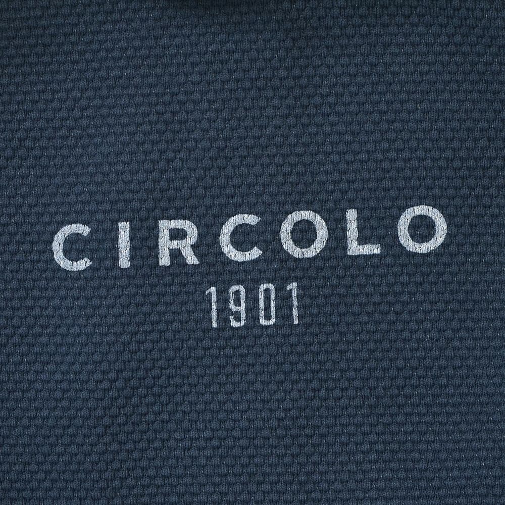 チルコロ　CIRCOLO1901 シングルジャケット メンズ コットンストレッチ オックスフォード生地 ネイビー 紺 ガーメントダイ 国内正規品の画像