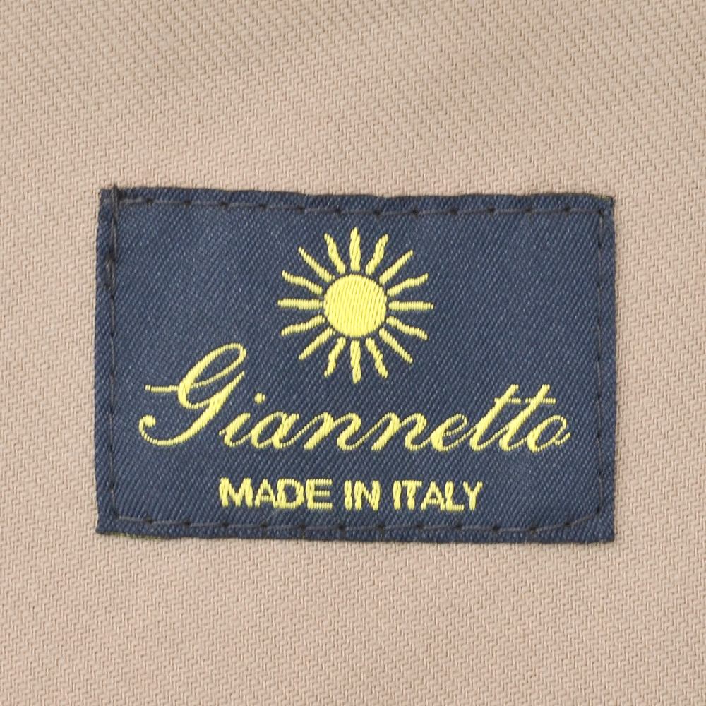 ジャンネット GIANNETTO シャツジャケット メンズ CORALLO コラッロシリーズ コットンツイル生地 ブラウンベージュ シングル2つ釦 国内正規品の画像