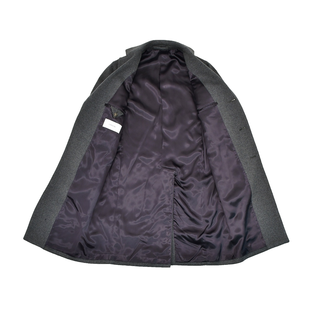 ラルディーニ LARDINI チェスターコート メンズ 段返り3つ釦シングル