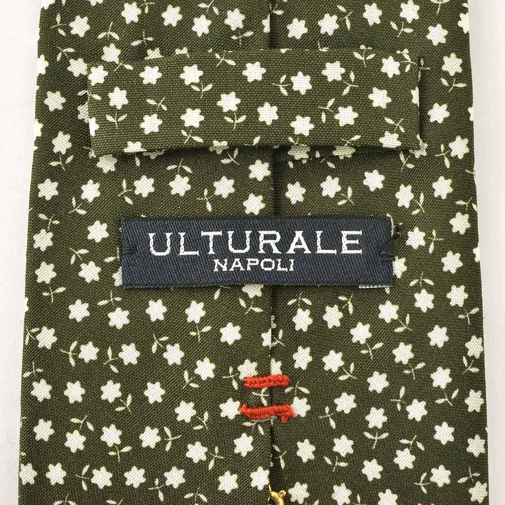 【極美品】ULTURALE／ウルトゥラーレ／スフォデラート／ソリッド／ブラック ウルトゥラーレ 公式ブランド ULTURALE メンズ シルクネクタイ 7つ折り