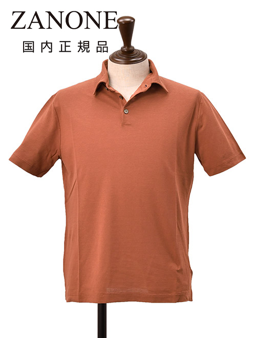 ザノーネ ZANONE 3つ釦ポロシャツ メンズ POLO MC ショートスリーブ