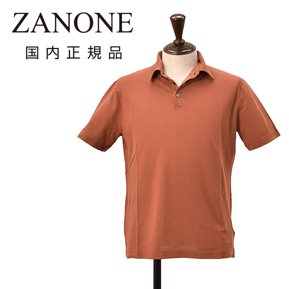 ザノーネ ZANONE 3つ釦ポロシャツ メンズ POLO MC ショートスリーブ