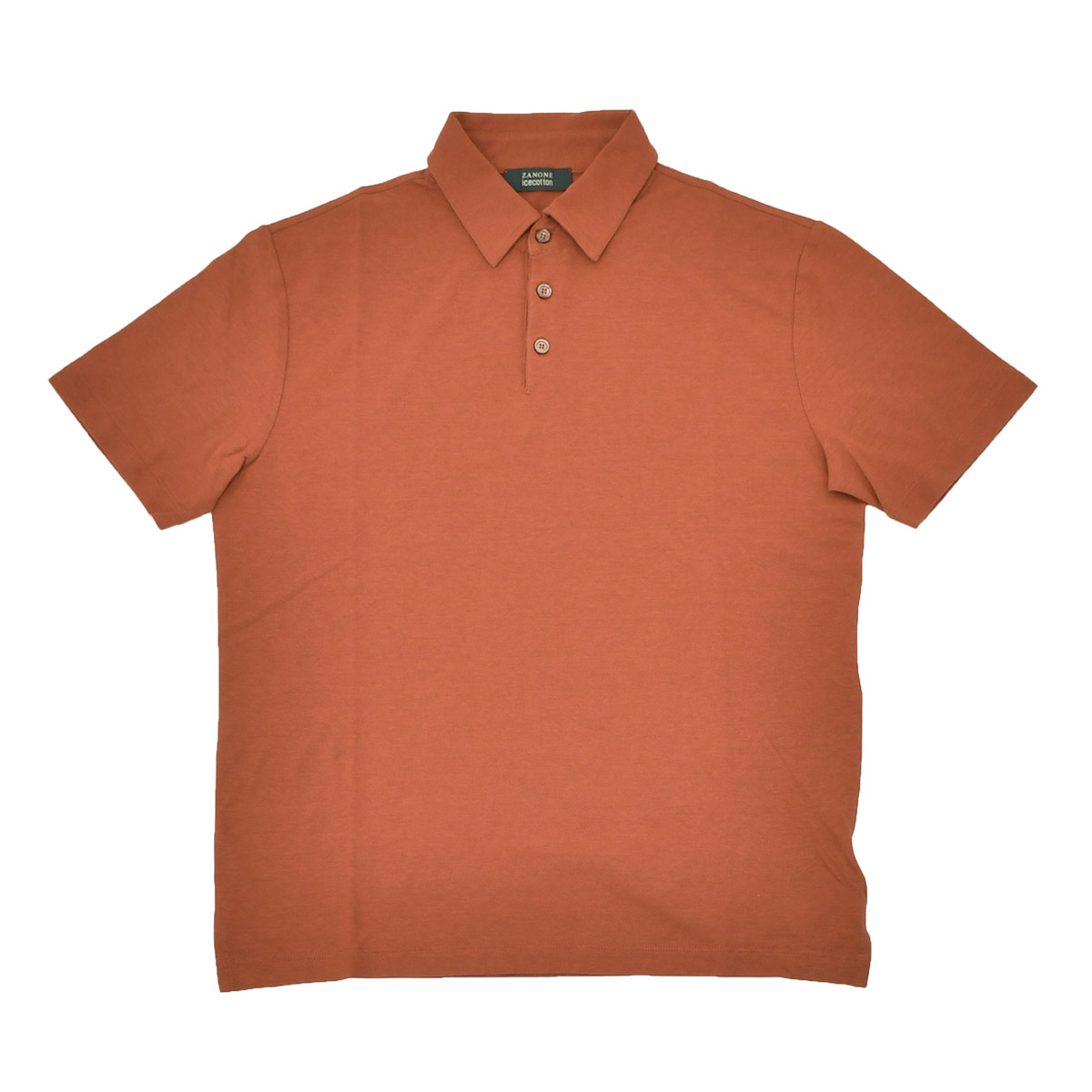 ザノーネ ZANONE 3つ釦ポロシャツ メンズ POLO MC ショートスリーブ 