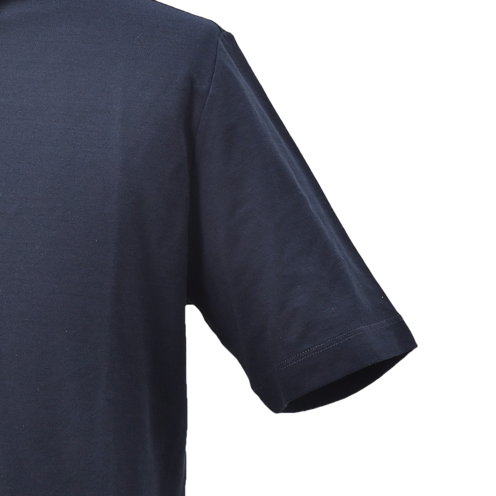 ザノーネ ZANONE 半袖ポロシャツ メンズ POLO MC アイスコットン ice cotton ネイビー 紺 クレープ織り 815159-ZG380 ショートスリーブ 国内正規品の画像