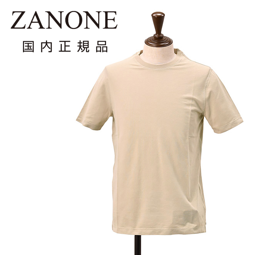 ザノーネ ZANONE 半袖Tシャツ メンズ クルーネックカットソー アイス