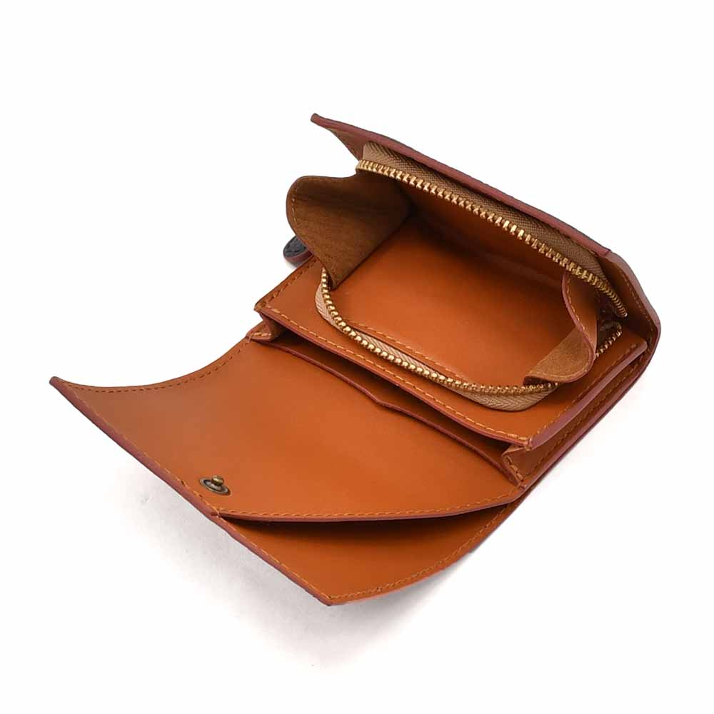 フェリージ Felisi コンパクトウォレット 男女兼用 ミニ財布 851/2/LD シュリンクレザー ブラック 黒 スリット入り札入れ 贈り物 ギフト 国内正規品の画像