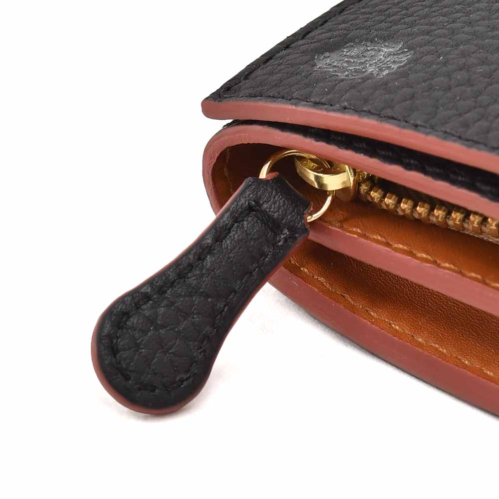 フェリージ Felisi コンパクトウォレット 男女兼用 ミニ財布 851/2/LD シュリンクレザー ブラック 黒 スリット入り札入れ 贈り物 ギフト 国内正規品の画像