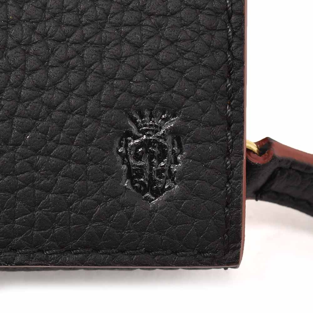 フェリージ Felisi コンパクトウォレット 男女兼用 ミニ財布 851/2/LD シュリンクレザー ブラック 黒 スリット入り札入れ 贈り物 ギフト 国内正規品の画像