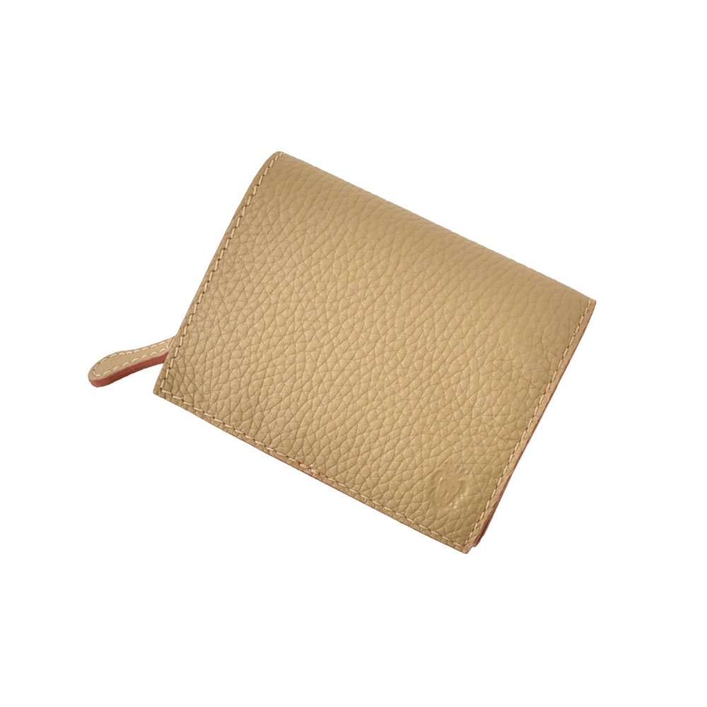 フェリージ Felisi コンパクトウォレット 男女兼用 ミニ財布 851/2/LD シュリンクレザー グレージュ スリット入り札入れ イタリア製 贈り物 ギフト 国内正規品の画像