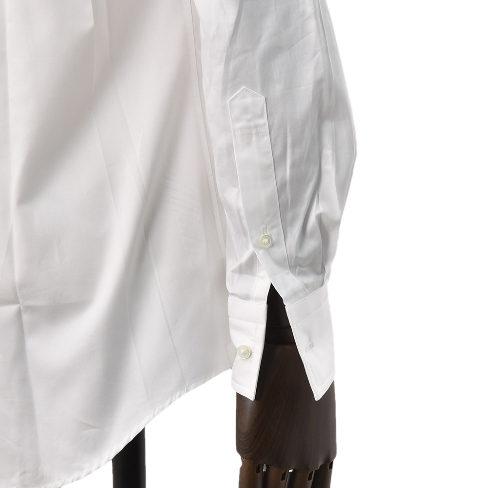 スペルラティボ Superlativo ドレスシャツ メンズ セミワイドカラー ギザコットン素材 ホワイト 白 コットンクロス生地 光沢 レギュラーフィット 日本製 |  | 06