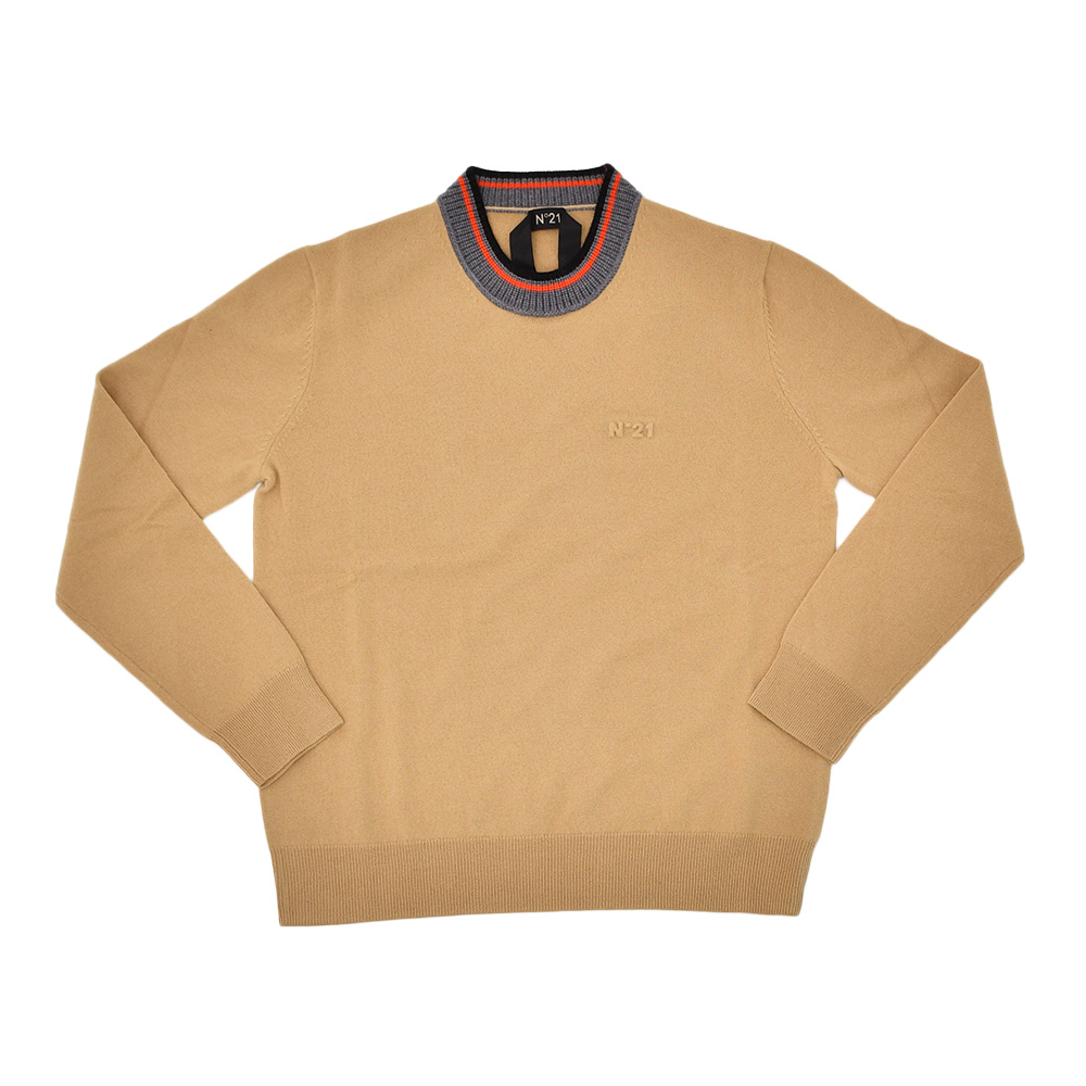 N21 ヌメロヴェントゥーノ✖️ニット ヌメロ ヴェントゥーノ N°21 クルーネックニット メンズ 長袖セーター
