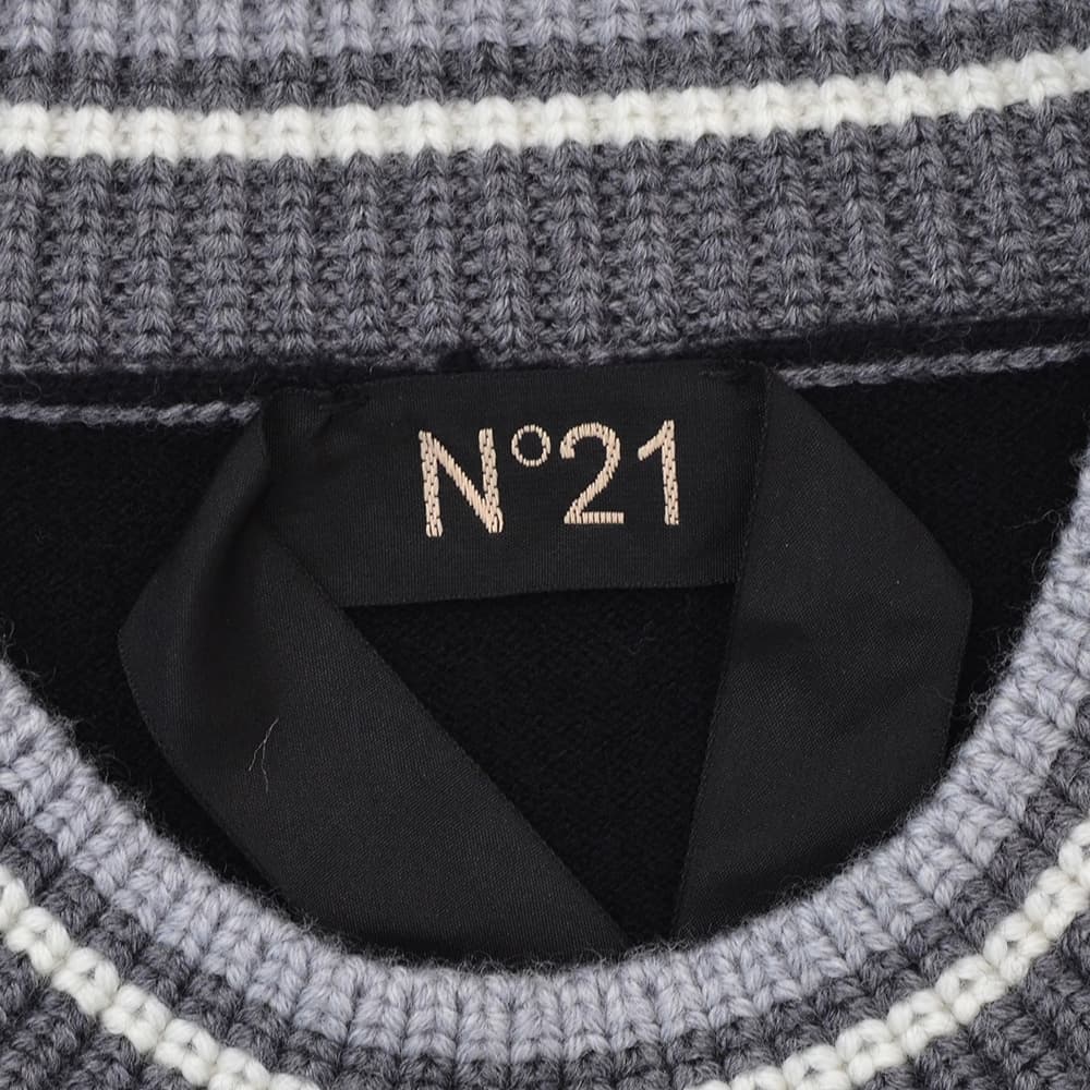 ヌメロ ヴェントゥーノ N°21 クルーネックニット メンズ 長袖セーター