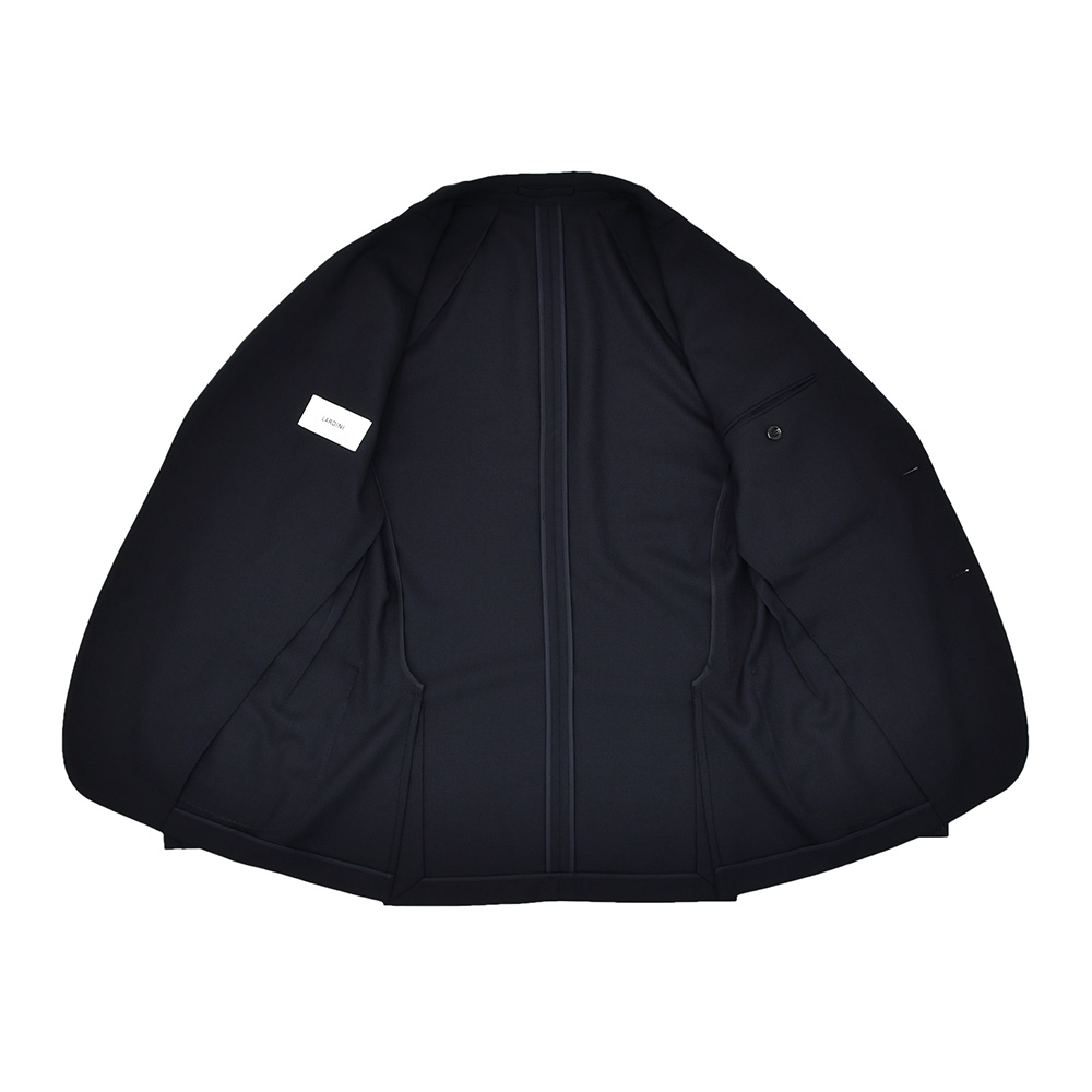 ラルディーニ LARDINI ジャケット メンズ 2Bジャケット 紺ブレ ウール混 ネイビー 紺 ブートニエール  アンフィニッシュ袖 ボタン付け代金込み  国内正規品の画像