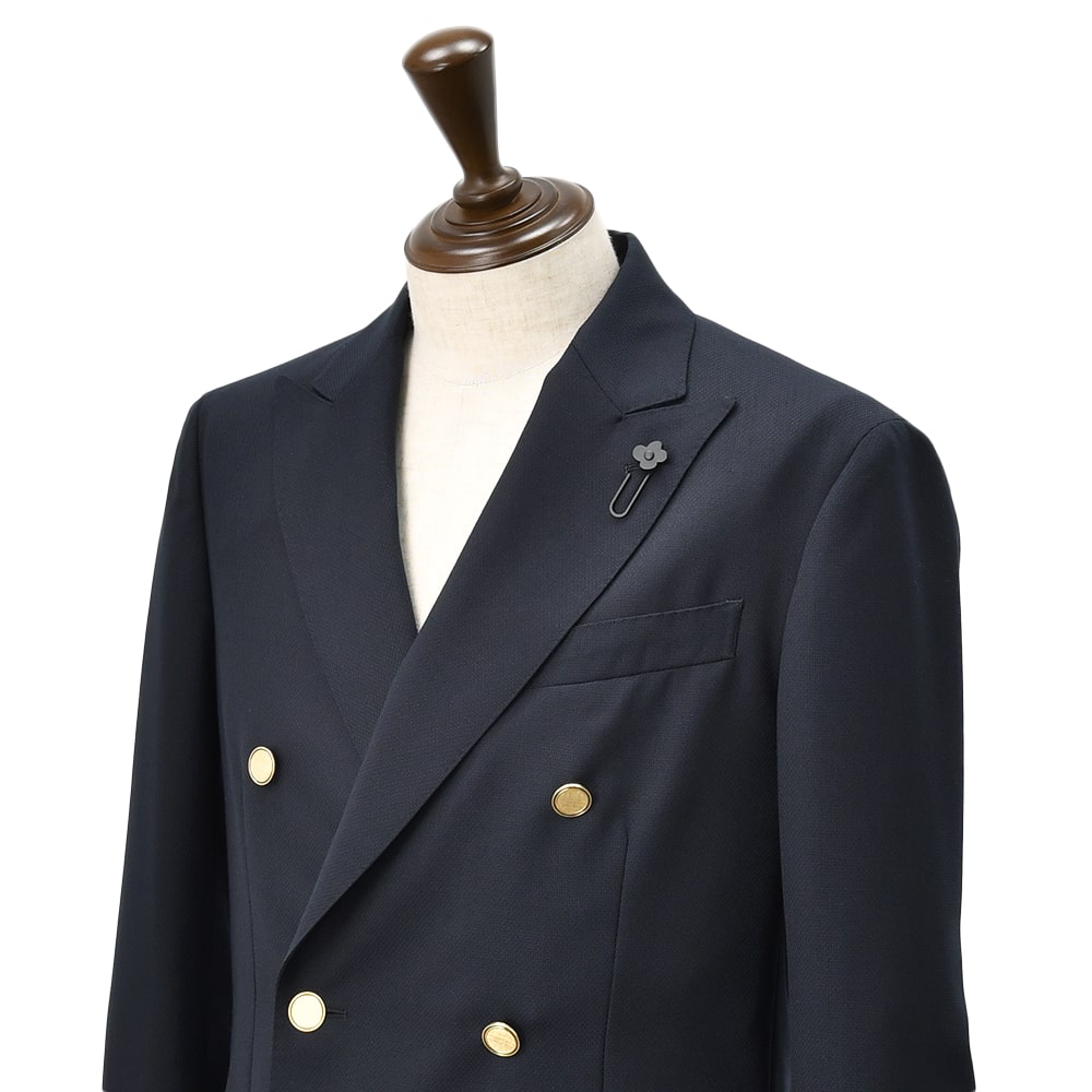 <極美品>LARDINI 金ボタン カシミヤ100% ダブルジャケット 46 中古・古着通販】LARDINI (ラルディーニ) ウールダブル金ボタン