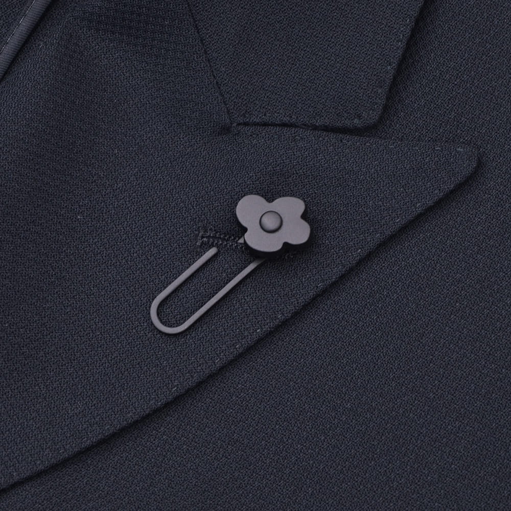 ラルディーニ LARDINI カジュアルジャケット メンズ 6つ釦 ダブルブレスト A6203HQ ウールポリ ネイビー 紺 アンフィニッシュ袖 ボタン付け代金込み 国内正規品の画像