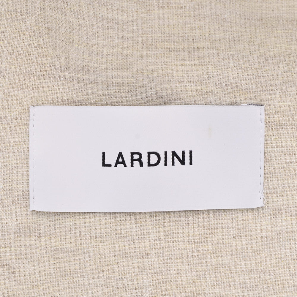 ラルディーニ LARDINI カジュアルジャケット メンズ 6つ釦 ダブルブレスト A6203Q リネンコットン ベージュ アンフィニッシュ袖 ボタン付け代金込み 国内正規品の画像