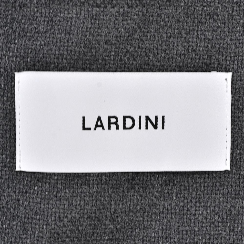 ラルディーニ LARDINI ウールホップサックジャケット メンズ 段返り3つ釦 ウール グレー ブート二エール付 アンフィニッシュ袖 ボタン付け代金込み 国内正規品の画像