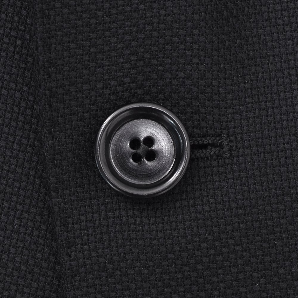 ラルディーニ LARDINI ウールホップサックジャケット メンズ 段返り3つ釦 ウール 黒 ブート二エール付 アンフィニッシュ袖 ボタン付け代金込み 国内正規品の画像