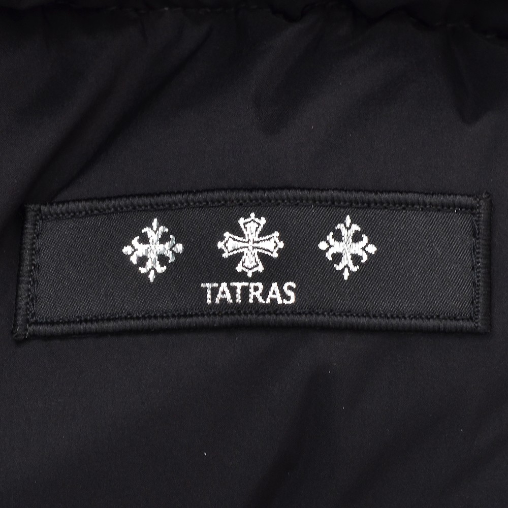 タトラス TATRAS ダウンジャケット メンズ フーディーダウンアウター ACATE アカテ マットナイロン ブラック 黒 オーバーサイズ 撥水加工 国内正規品の画像