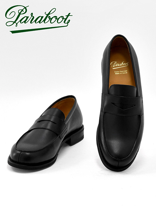 試着のみ Paraboot パラブーツ ADONIS ローファー 6.5 黒 Paraboot