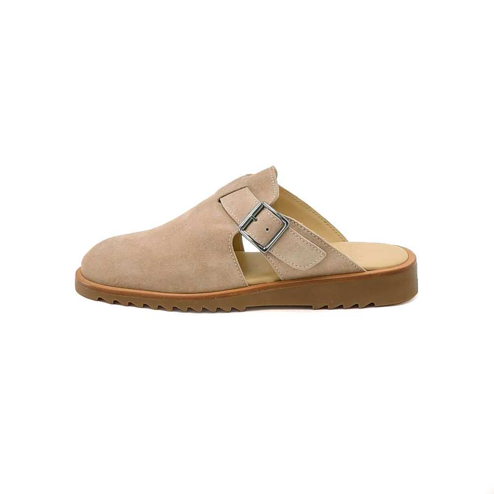 パラブーツ PARABOOT レザーサンダル メンズ ミュールタイプサンダル アテネ ATHENES カーフスエード グレージュ スポーツソール 国内正規品の画像