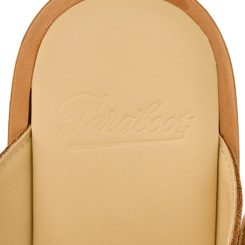 パラブーツ PARABOOT レザーサンダル メンズ ミュールタイプサンダル アテネ ATHENES カーフスエード コニャックブラウン スポーツソール 国内正規品の画像