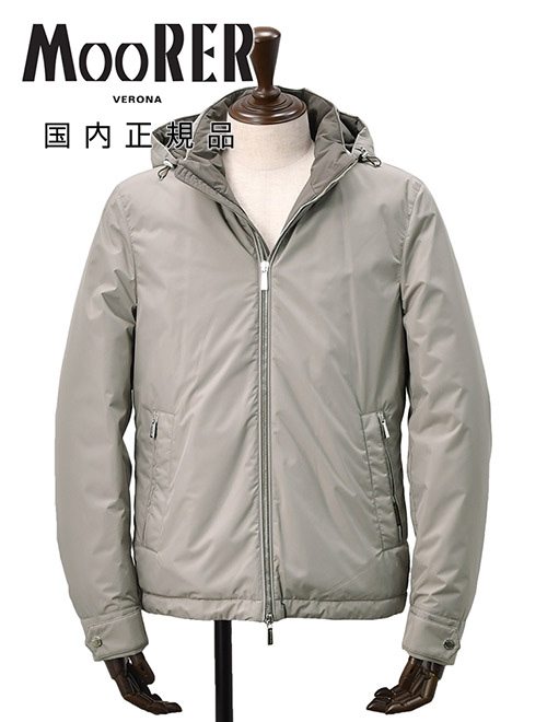 極美品　MooRER ムーレー　ALBINI アルビニ　ダウン　ブルゾン　46 ムーレー MooRER ダウンブルゾン メンズ フーテッドアウター アルビニ