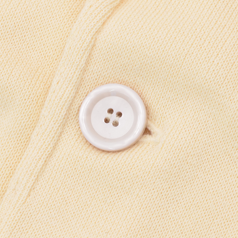 ラルディーニ LARDINI ニットジャケット メンズ 2つ釦シングルフロント JBLJM56 コットン100% ミラノリブ イエローベージュ カーディガン 国内正規品の画像