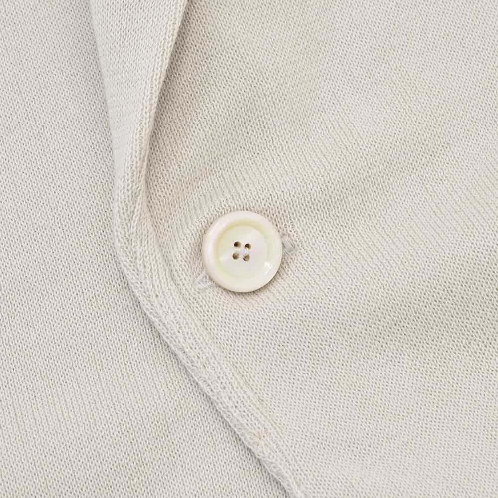 ラルディーニ⭐️ニットジャケット46 44‼️新型ウールミラノリブ⭐️新ロゴ　ベージュ ラルディーニ⭐️ニットジャケット46 44‼️新型ウールミラノリブ⭐️新