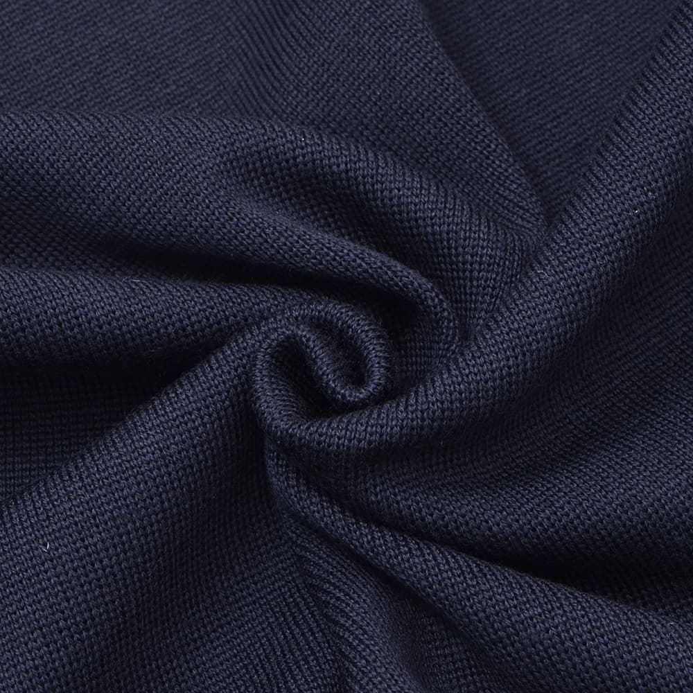 ラルディーニ　　LARDINI ニットジャケット メンズ 2つ釦シングルフロント ALJM56 ウール100% ネイビー カーディガン ブート二エール付 国内正規品の画像
