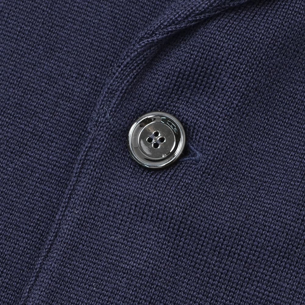 ラルディーニ　　LARDINI ニットジャケット メンズ 2つ釦シングルフロント ALJM56 ウール100% ネイビー カーディガン ブート二エール付 国内正規品の画像