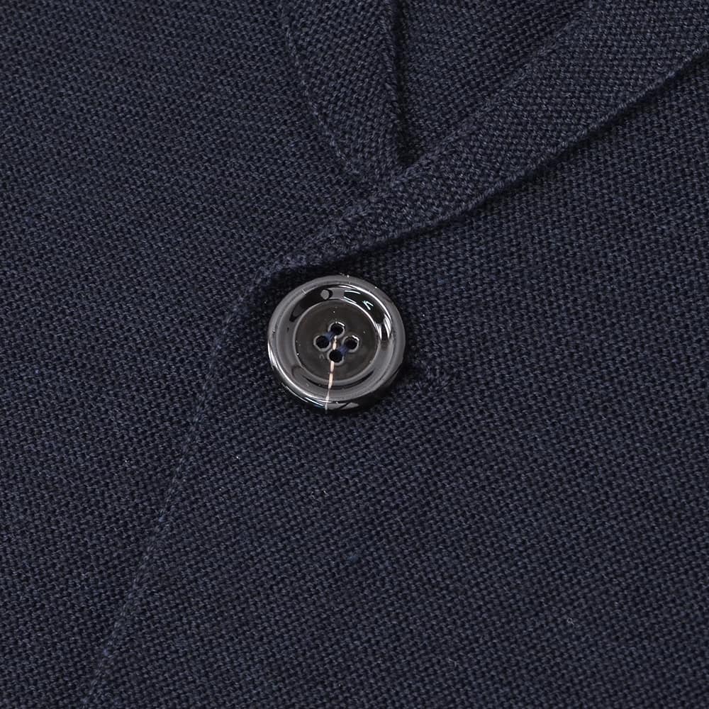 ラルディーニ LARDINI カジュアルジャケット メンズ ウールシルク カシミヤ混 ネイビー 紺 ALJM8903 ニットカーディガン ブートニエール 国内正規品の画像