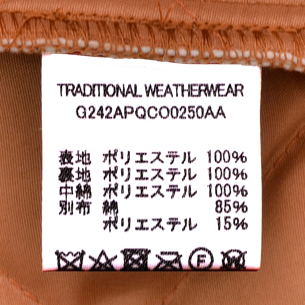 トラディショナル ウェザーウェア Traditional Weatherwear キルティングジャケット メンズ WAVERLY TWW ウェーヴァリー テラコッタ 中綿アウター 国内正規品