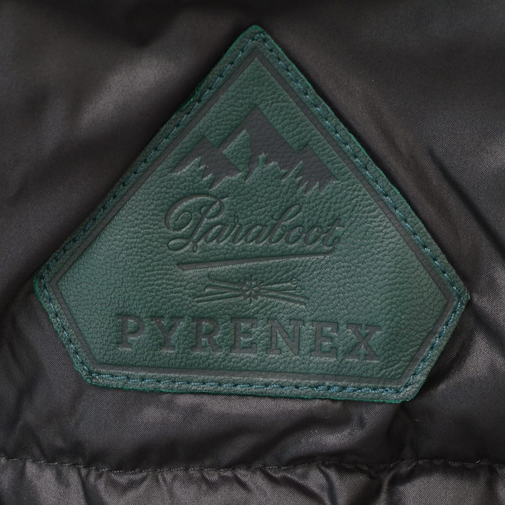 ピレネックス×パラブ―ツ PYRENEX×PARABOOT ダウンジャケット メンズ AUDOUBERT フード一体型 撥水ナイロン ブラック 黒 国内正規品の画像