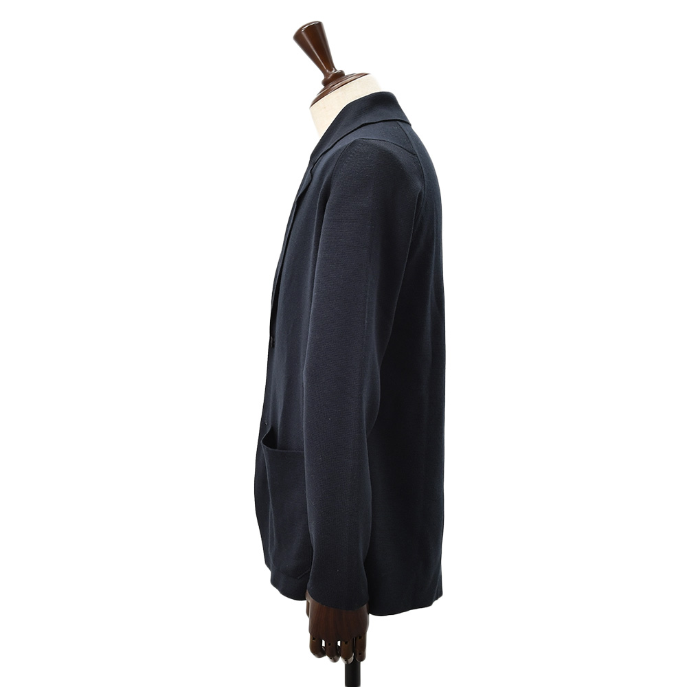 ジョンスメドレー JOHN SMEDLEY イージージャケット メンズ シングル AUTRY オートリ― メリノウール ネイビー 紺 ニットジャケット 24ゲージ 国内正規品の画像