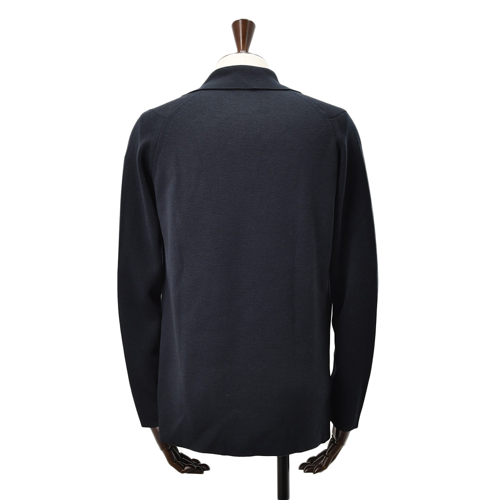 ジョンスメドレー JOHN SMEDLEY イージージャケット メンズ シングル AUTRY オートリ― メリノウール ネイビー 紺 ニットジャケット 24ゲージ 国内正規品の画像