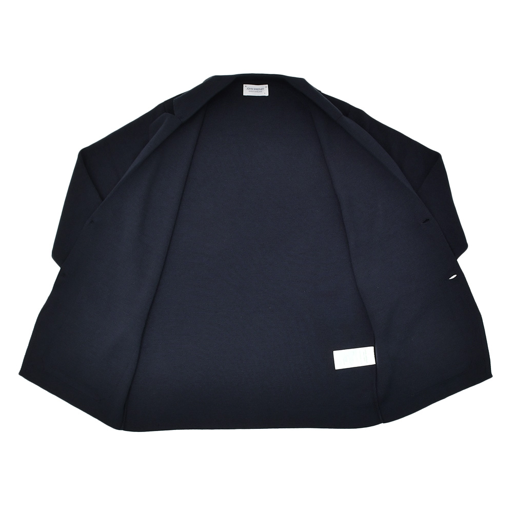 ジョンスメドレー JOHN SMEDLEY イージージャケット メンズ シングル AUTRY オートリ― メリノウール ネイビー 紺 ニットジャケット 24ゲージ 国内正規品の画像
