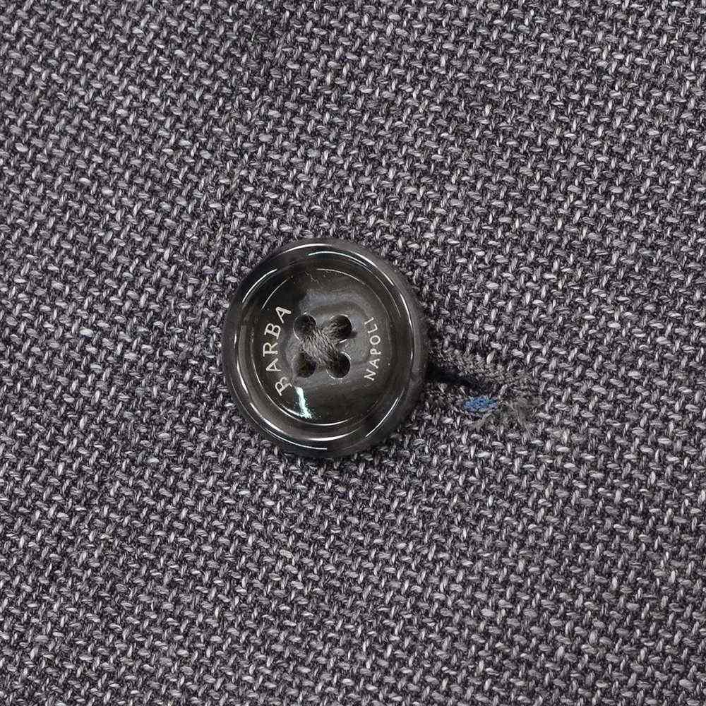 バルバ BARBA シングルジャケット メンズ  BACTIVE ビーアクティブ ウールホップサック グレー サイドベンツ 重ねボタン 国内正規品の画像
