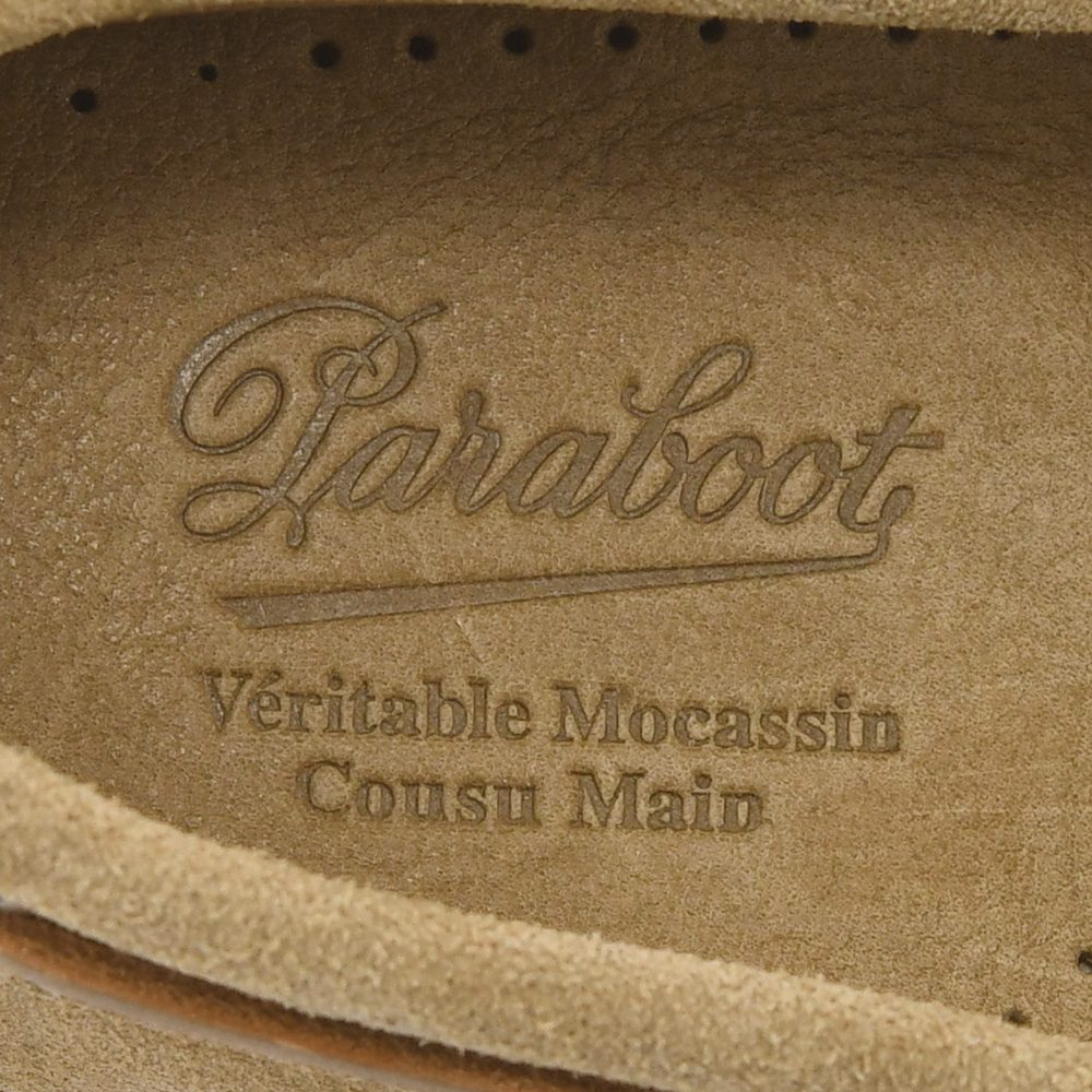 パラブーツ PARABOOT デッキシューズ メンズ BARTH バース サンドベージュ MARINEソール スエードレザー スリッポン ブレイク製法 国内正規品の画像