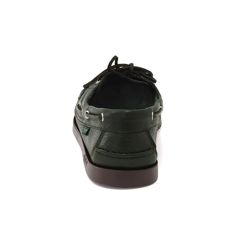パラブーツ PARABOOT デッキシューズ メンズ BARTH バース カーキ×マロン MARINEソール 鹿革 スリッポン ブレイク製法 国内正規品の画像
