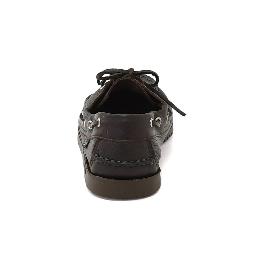 パラブーツ PARABOOT デッキシューズ メンズ BARTH バース ダークブラウン×マロン MARINEソール 鹿革 スリッポン ブレイク製法 国内正規品の画像