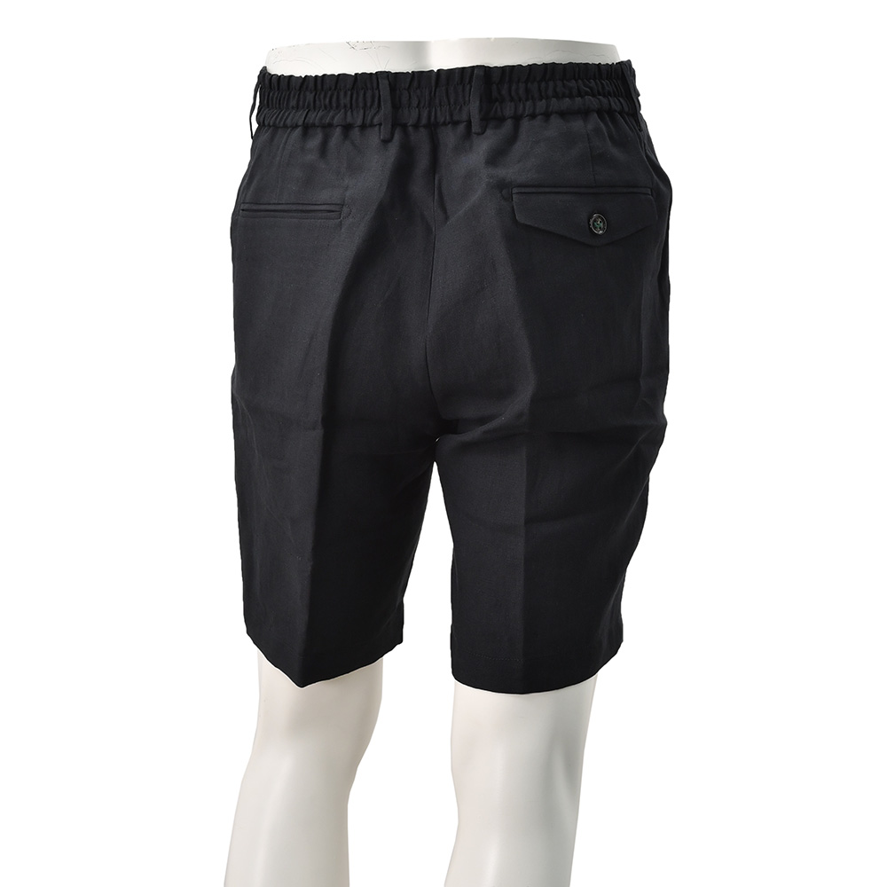 ベルウィッチ イタリア製 BERMUDAリネン ハーフパンツ M