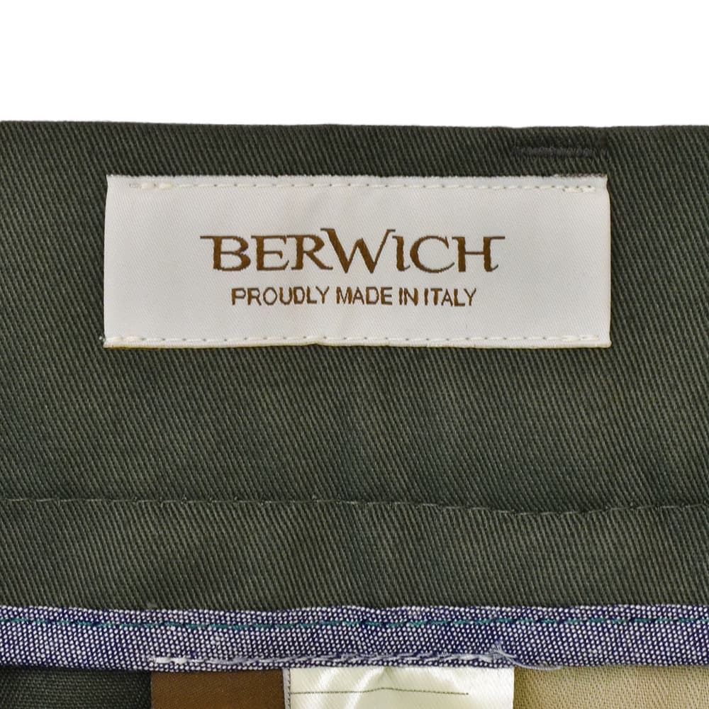 ベルウィッチ BERWICH チノスラックス メンズ ベルト BERTO コットン
