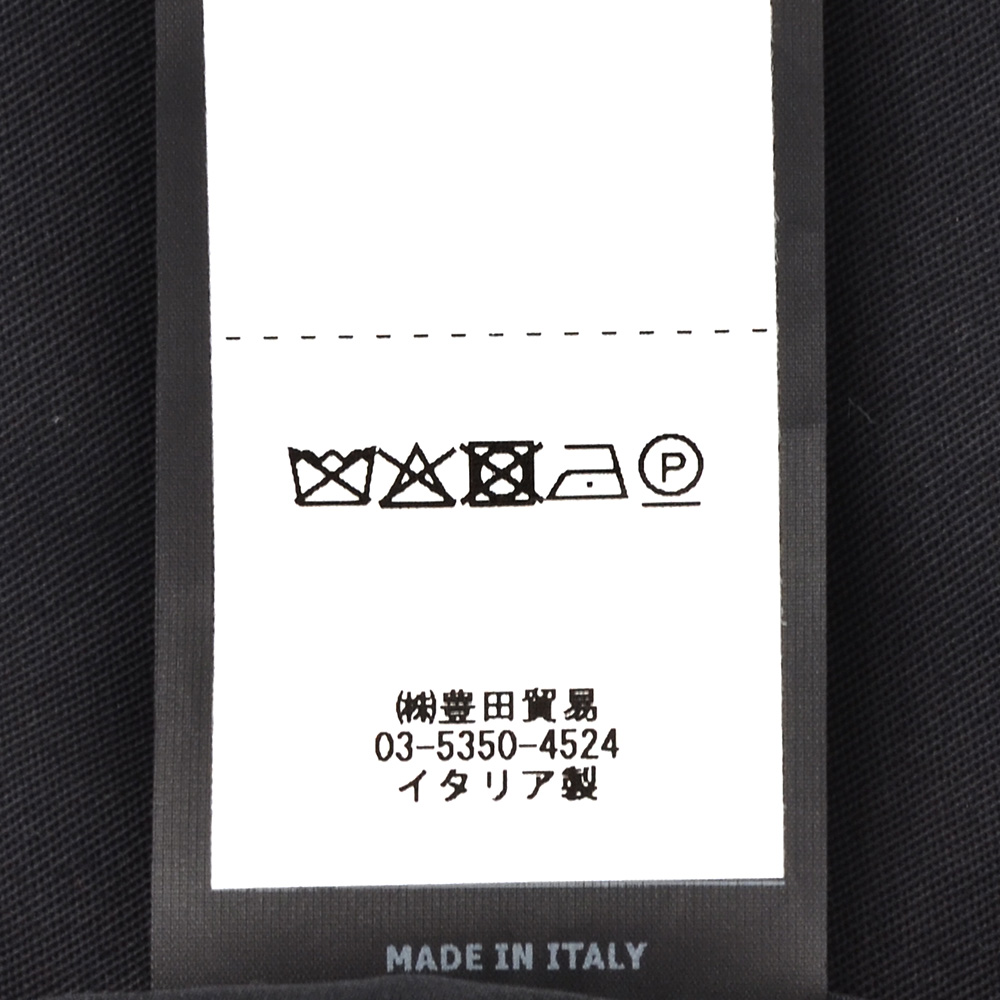 イーヴォ HEVO ベルテッドコート メンズ スプリングコート BRINDISI ブリンディジ コットンツイル ブラック 黒 ダブルブレスト リラックスフィット 国内正規品の画像